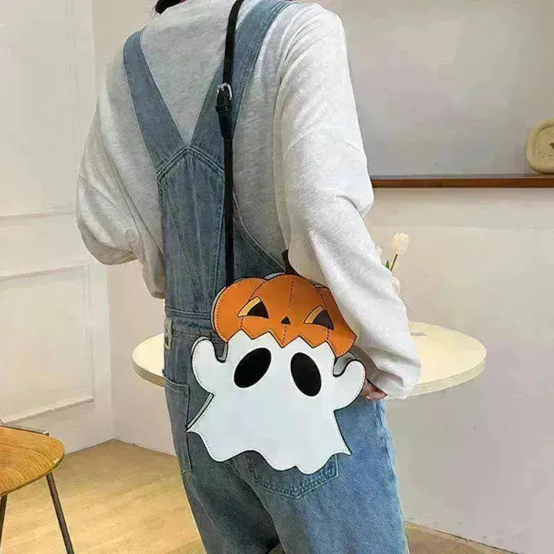 Creative 3D Pumpkin Ghost Shoulder Bag: Cute Women's Purse - EX-STOCK CANADA