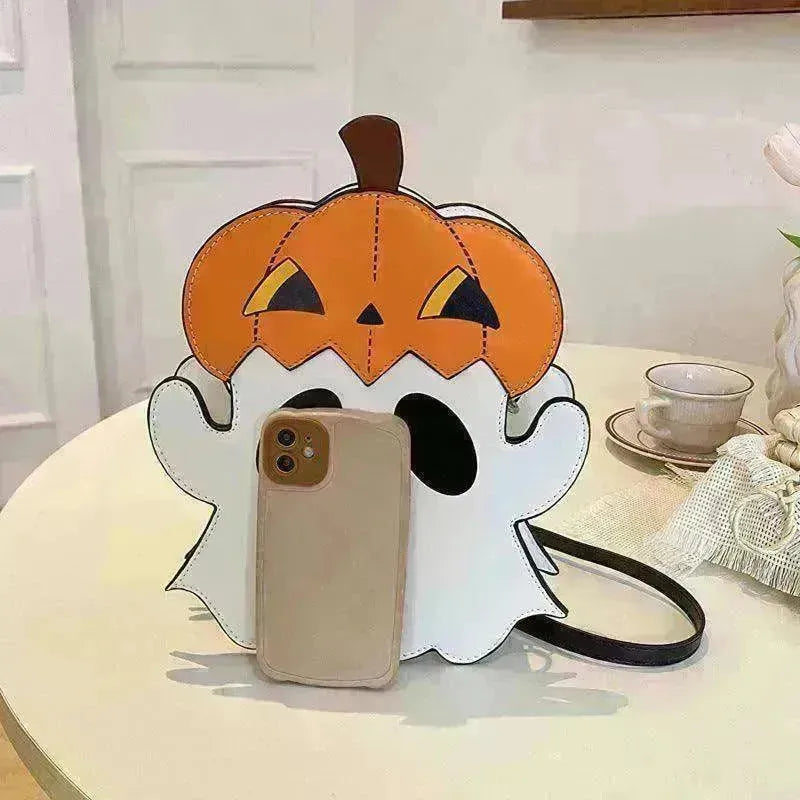 Creative 3D Pumpkin Ghost Shoulder Bag: Cute Women's Purse - EX-STOCK CANADA