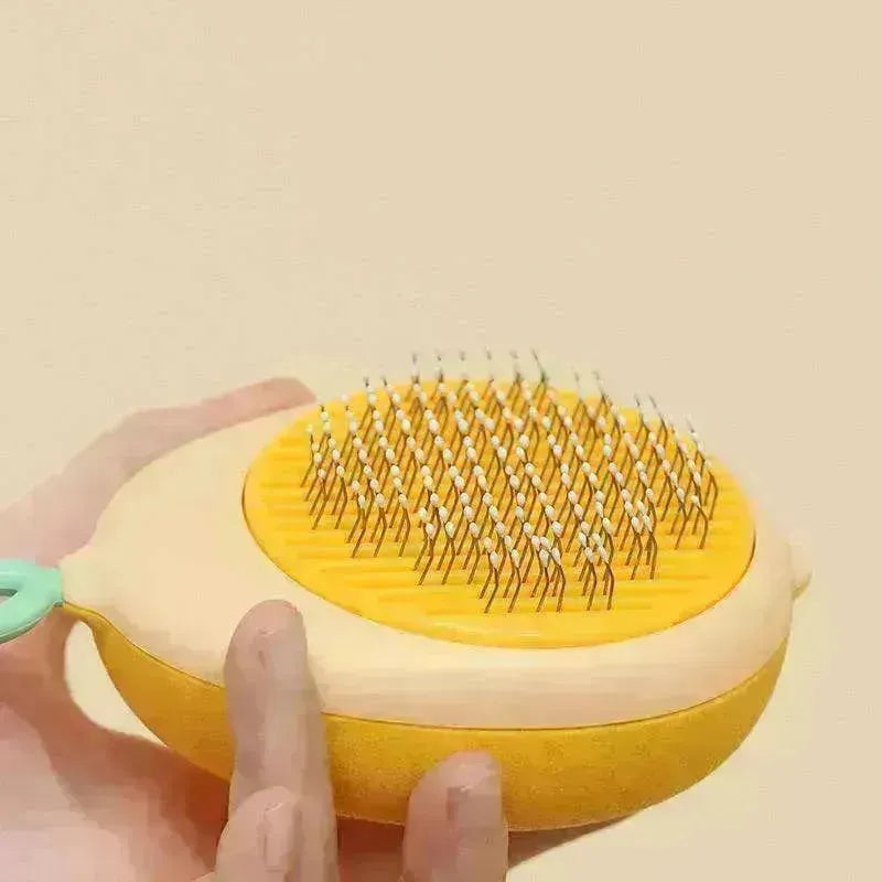 Creative Cat Grooming Comb Portable Massage Brush One-Button Remove Floating Hair Scraper Cats Dogs Pet Self Cleaning Tool Accessories - EX-STOCK CANADA