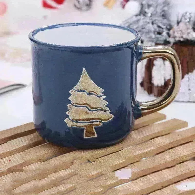 Creative Cute Cartoon Snowman Santa Claus Ceramic Cup Christmas Mug Small Gifts - EX-STOCK CANADA
