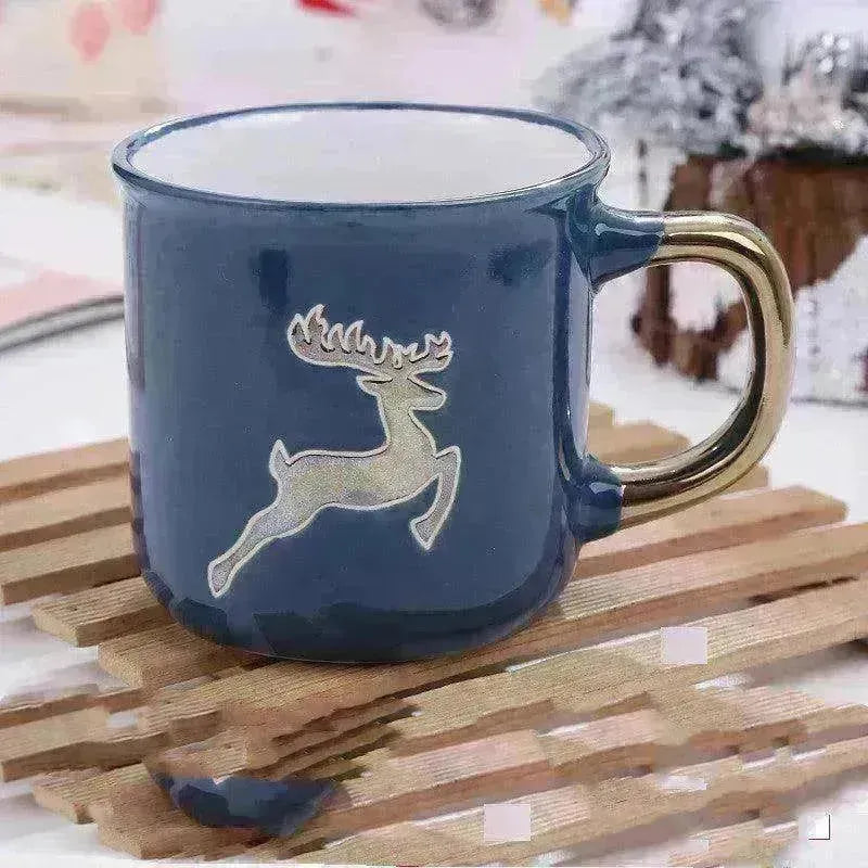 Creative Cute Cartoon Snowman Santa Claus Ceramic Cup Christmas Mug Small Gifts - EX-STOCK CANADA