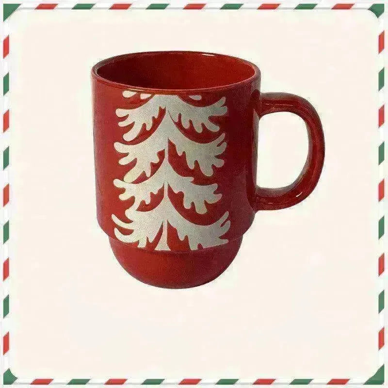 Creative Cute Cartoon Snowman Santa Claus Ceramic Cup Christmas Mug Small Gifts - EX-STOCK CANADA