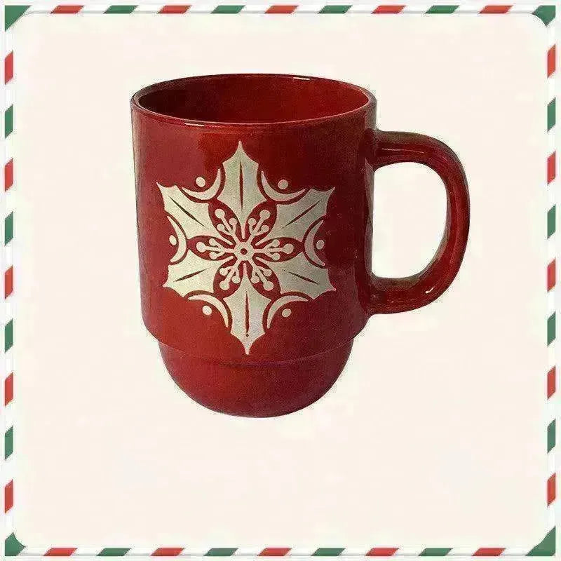 Creative Cute Cartoon Snowman Santa Claus Ceramic Cup Christmas Mug Small Gifts - EX-STOCK CANADA