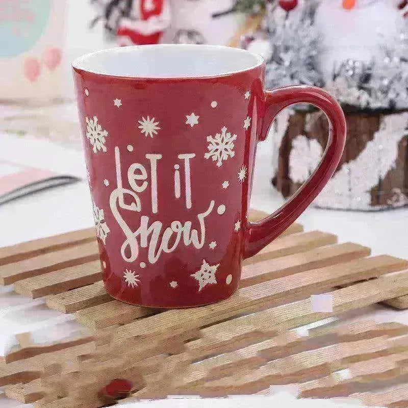 Creative Cute Cartoon Snowman Santa Claus Ceramic Cup Christmas Mug Small Gifts - EX-STOCK CANADA