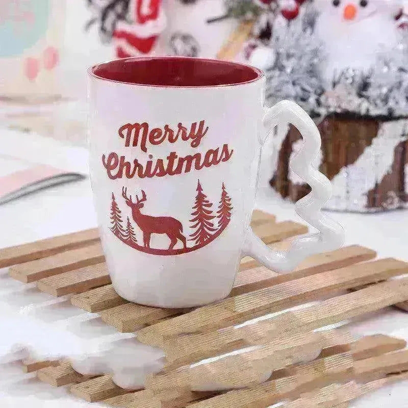 Creative Cute Cartoon Snowman Santa Claus Ceramic Cup Christmas Mug Small Gifts - EX-STOCK CANADA