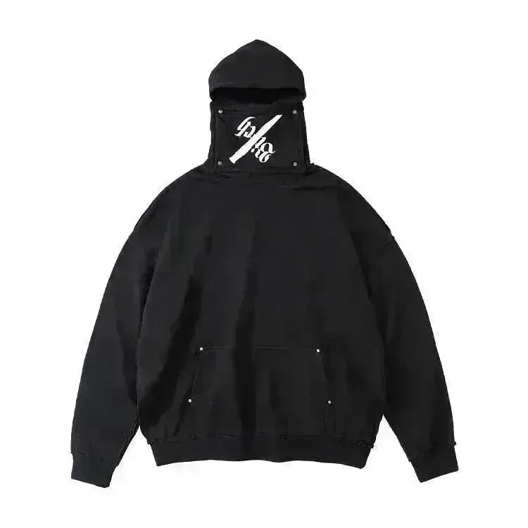 Creative Detachable High Neck Loose Hooded Men's Sweater - EX-STOCK CANADA