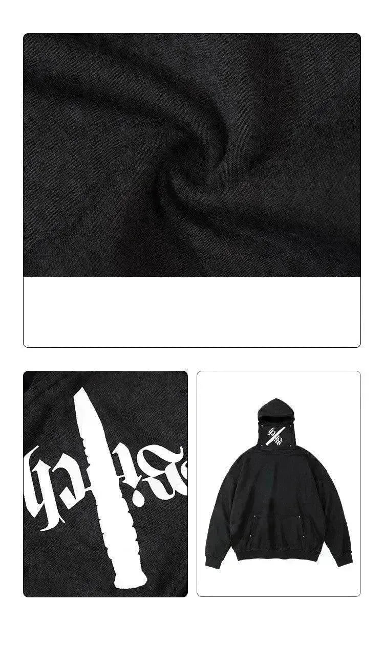 Creative Detachable High Neck Loose Hooded Men's Sweater - EX-STOCK CANADA