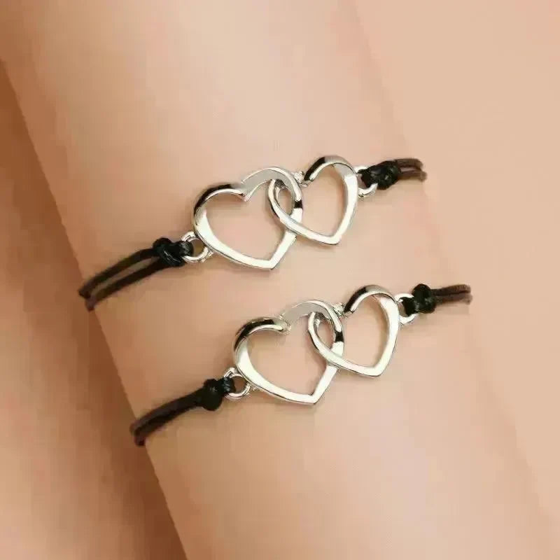 Creative Heart Shaped Wax Thread Braided Bracelet - EX-STOCK CANADA