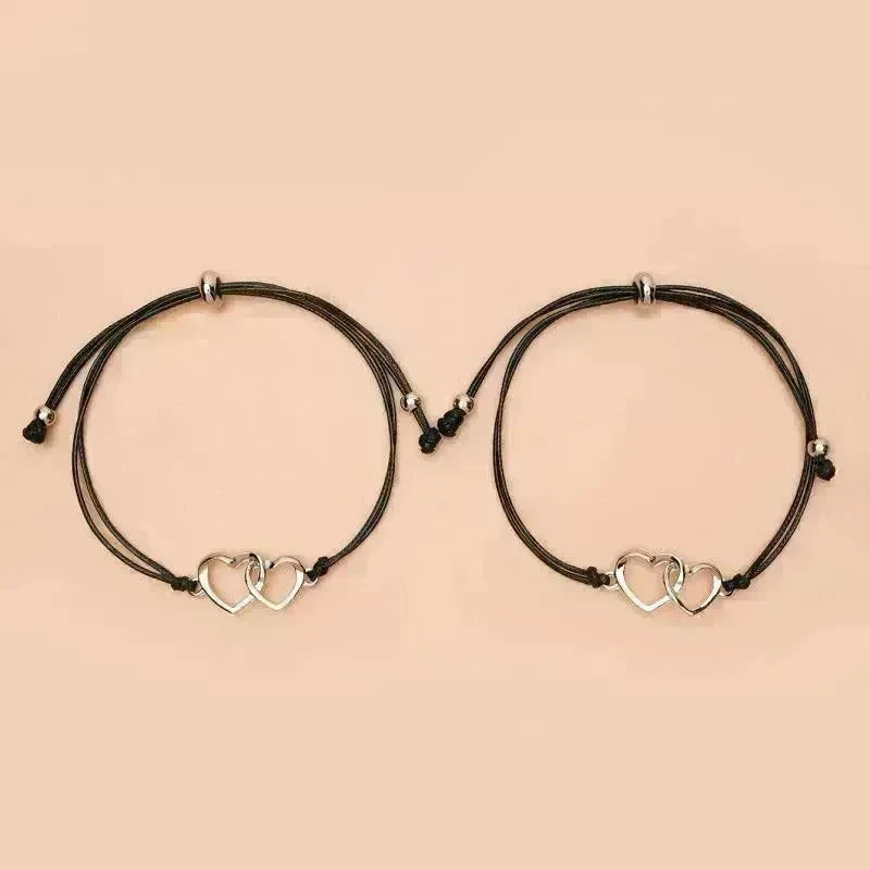 Creative Heart Shaped Wax Thread Braided Bracelet - EX-STOCK CANADA