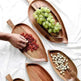 Creative Quality Acacia Wooden Leaf Design Food Tray - EX-STOCK CANADA