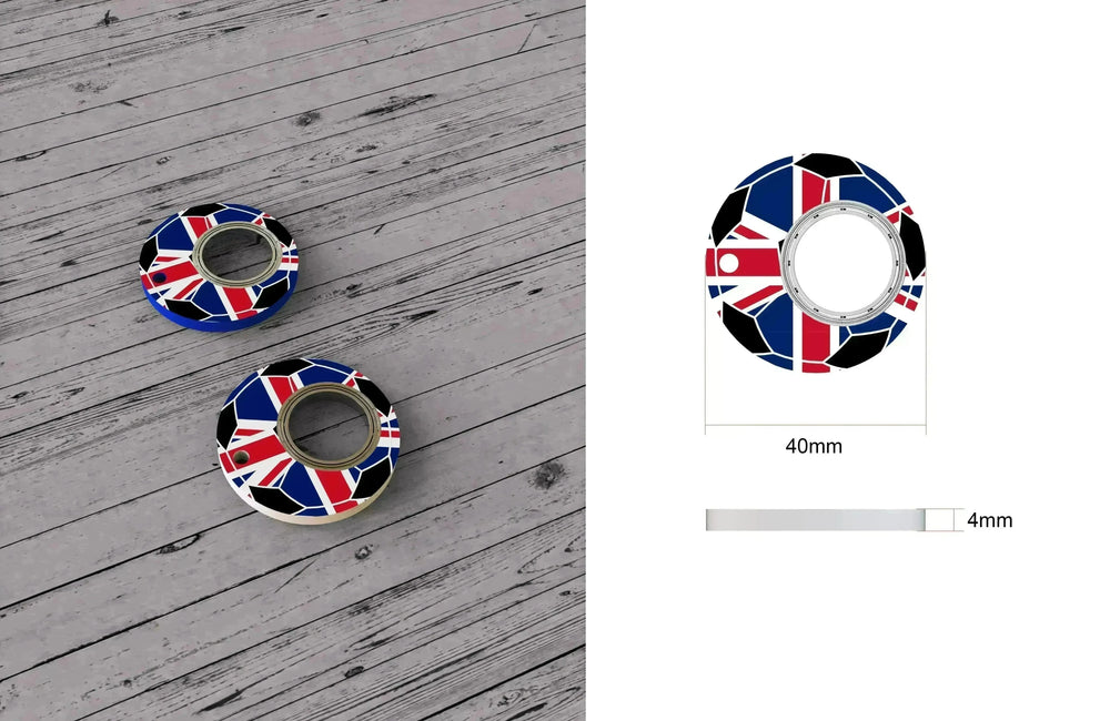 Creative Soccer World Teams Fidget Spinner Anti-Anxiety Relieves Stress Toy Keychain - EX-STOCK CANADA
