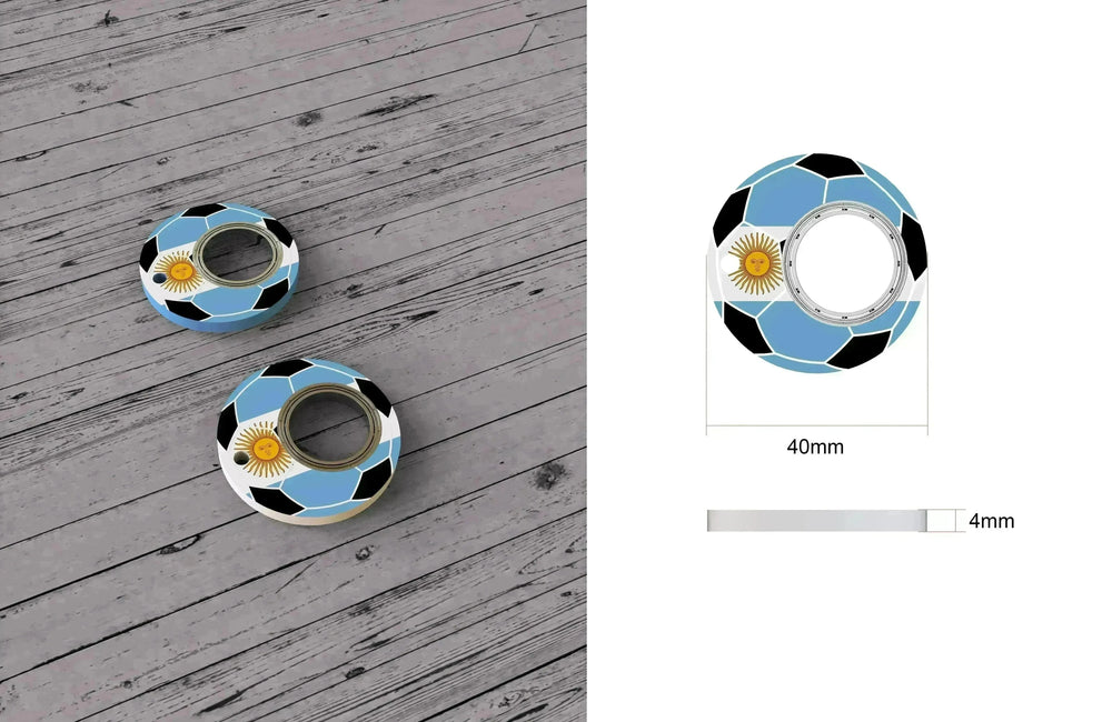 Creative Soccer World Teams Fidget Spinner Anti-Anxiety Relieves Stress Toy Keychain - EX-STOCK CANADA