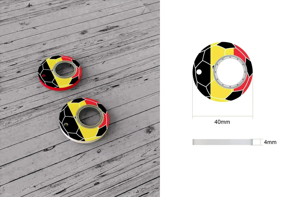 Creative Soccer World Teams Fidget Spinner Anti-Anxiety Relieves Stress Toy Keychain - EX-STOCK CANADA