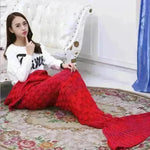 Creative Winter Woolen Mermaid Tail Sofa Blanket - EX-STOCK CANADA
