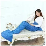 Creative Winter Woolen Mermaid Tail Sofa Blanket - EX-STOCK CANADA