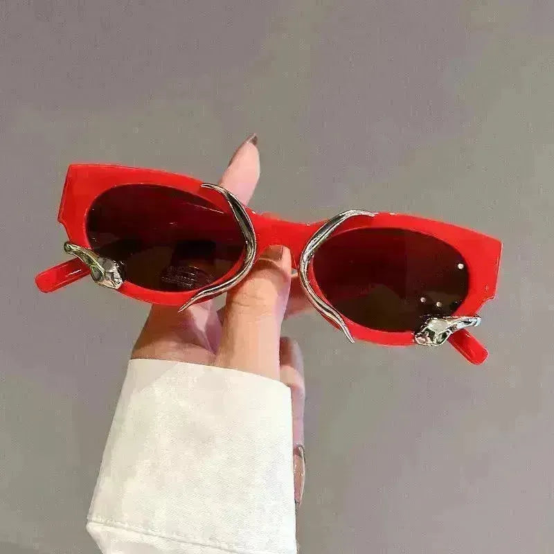Cross-border European And American Retro Spirit Snake Cats' Eye Sunglasses - EX-STOCK CANADA