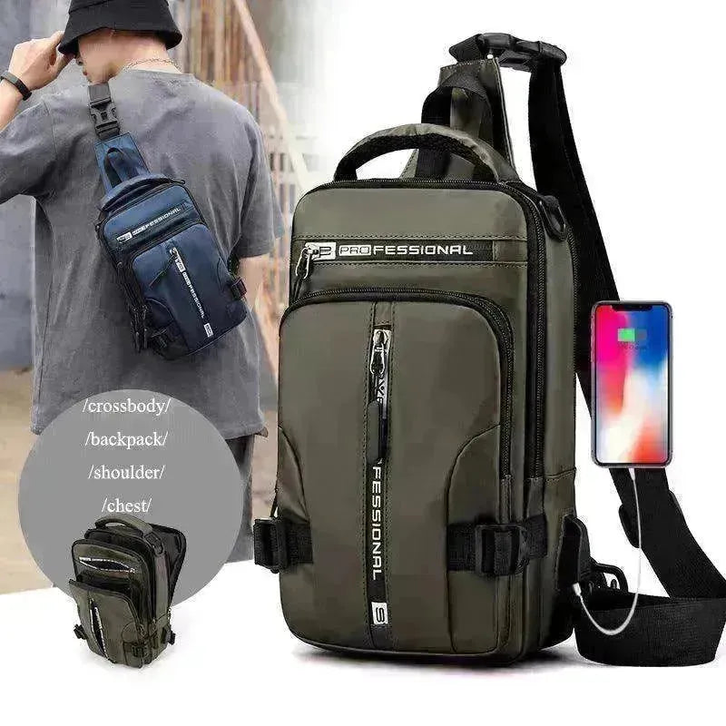 Crossbody Bags Men Multifunctional Backpack Shoulder Chest Bags - EX-STOCK CANADA