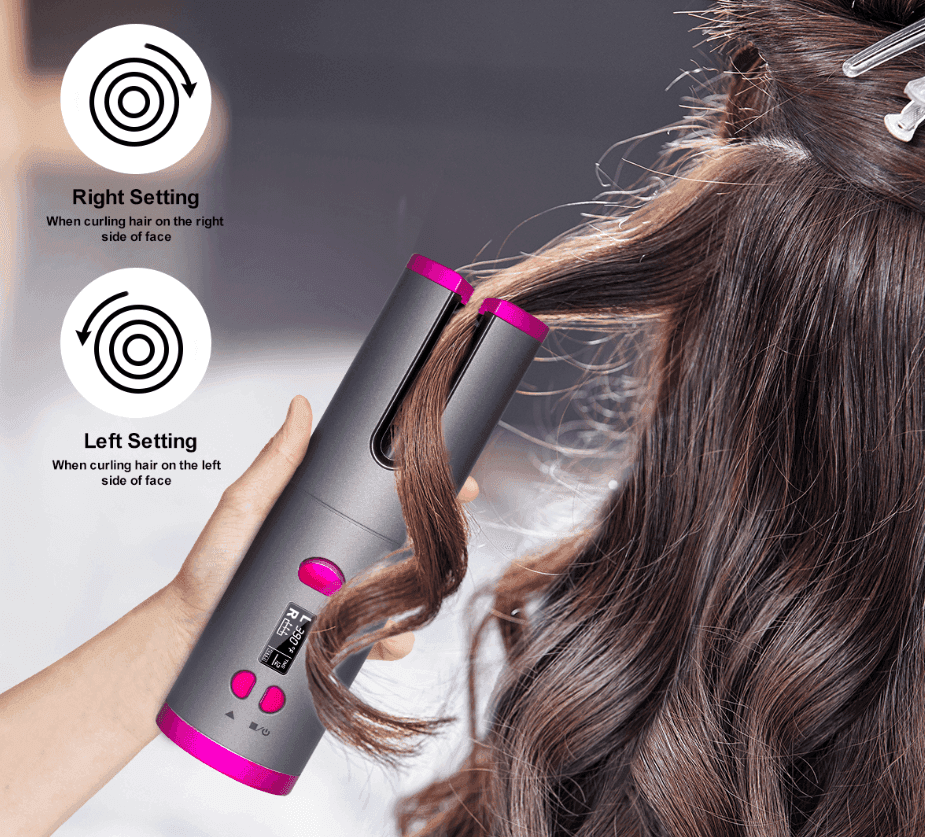Curling Iron USB Wireless Multifunctional Charging Curler - EX-STOCK CANADA