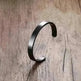 Custom Laser Engraving Smooth Stainless Steel Fine Bangle Jewelry C-shaped Bracelet - EX-STOCK CANADA