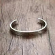 Custom Laser Engraving Smooth Stainless Steel Fine Bangle Jewelry C-shaped Bracelet - EX-STOCK CANADA