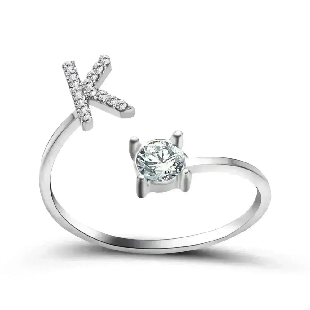 Customizable 26-Letter Ring: Fashionable & Elegant Jewelry - EX-STOCK CANADA