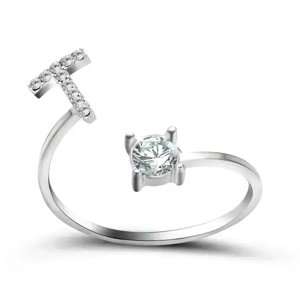 Customizable 26-Letter Ring: Fashionable & Elegant Jewelry - EX-STOCK CANADA