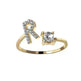 Customizable 26-Letter Ring: Fashionable & Elegant Jewelry - EX-STOCK CANADA