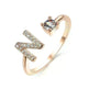 Customizable 26-Letter Ring: Fashionable & Elegant Jewelry - EX-STOCK CANADA