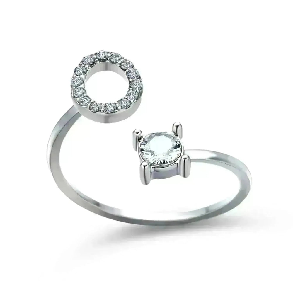 Customizable 26-Letter Ring: Fashionable & Elegant Jewelry - EX-STOCK CANADA