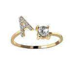 Customizable 26-Letter Ring: Fashionable & Elegant Jewelry - EX-STOCK CANADA