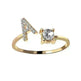 Customizable 26-Letter Ring: Fashionable & Elegant Jewelry - EX-STOCK CANADA