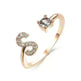 Customizable 26-Letter Ring: Fashionable & Elegant Jewelry - EX-STOCK CANADA