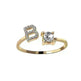 Customizable 26-Letter Ring: Fashionable & Elegant Jewelry - EX-STOCK CANADA