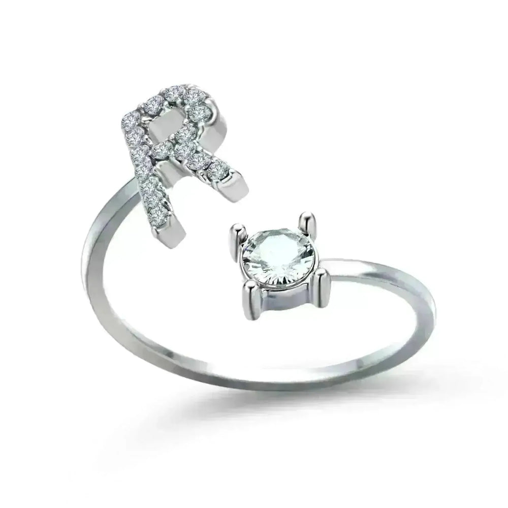 Customizable 26-Letter Ring: Fashionable & Elegant Jewelry - EX-STOCK CANADA