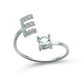 Customizable 26-Letter Ring: Fashionable & Elegant Jewelry - EX-STOCK CANADA