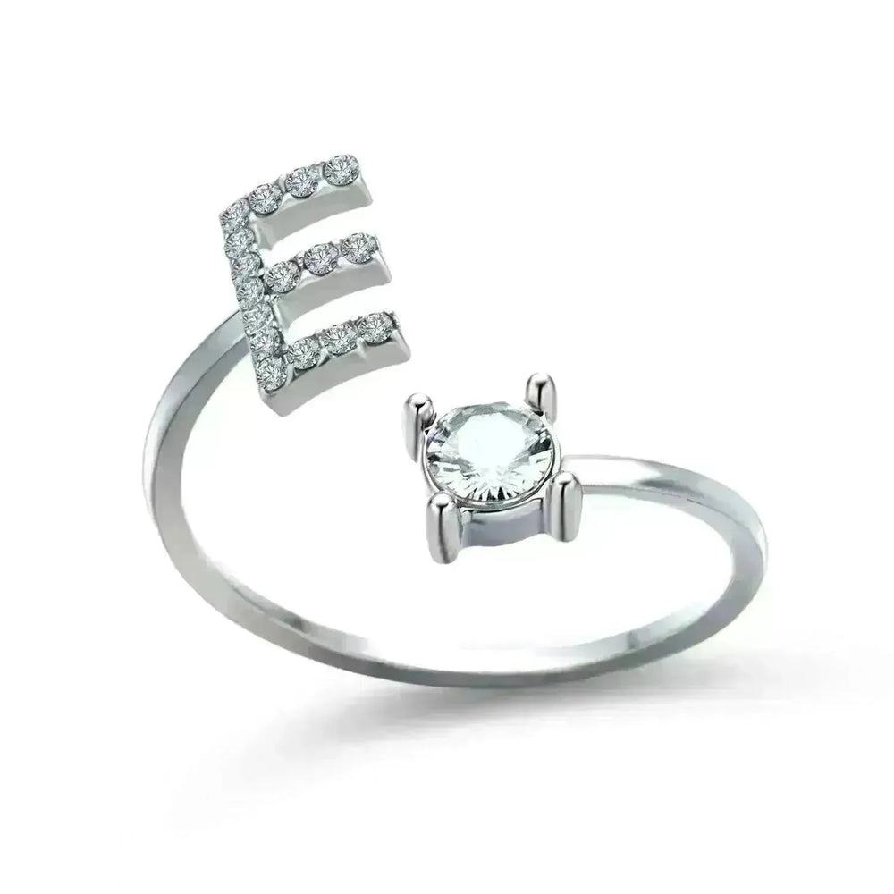 Customizable 26-Letter Ring: Fashionable & Elegant Jewelry - EX-STOCK CANADA