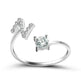 Customizable 26-Letter Ring: Fashionable & Elegant Jewelry - EX-STOCK CANADA