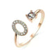 Customizable 26-Letter Ring: Fashionable & Elegant Jewelry - EX-STOCK CANADA