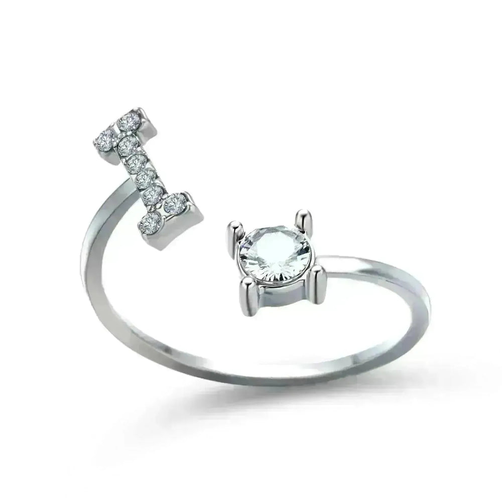 Customizable 26-Letter Ring: Fashionable & Elegant Jewelry - EX-STOCK CANADA