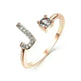 Customizable 26-Letter Ring: Fashionable & Elegant Jewelry - EX-STOCK CANADA