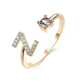 Customizable 26-Letter Ring: Fashionable & Elegant Jewelry - EX-STOCK CANADA