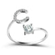 Customizable 26-Letter Ring: Fashionable & Elegant Jewelry - EX-STOCK CANADA