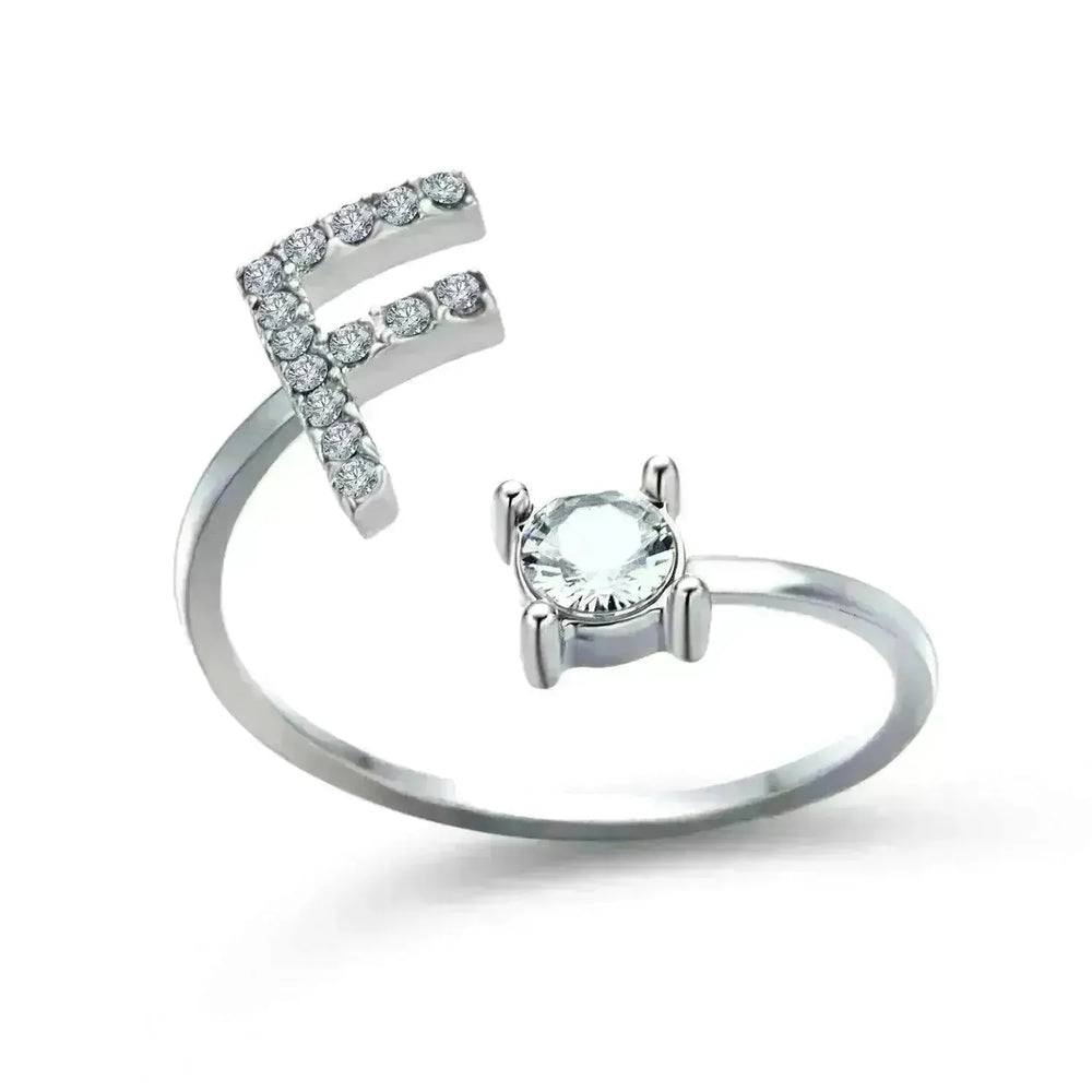 Customizable 26-Letter Ring: Fashionable & Elegant Jewelry - EX-STOCK CANADA