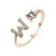 Customizable 26-Letter Ring: Fashionable & Elegant Jewelry - EX-STOCK CANADA