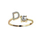 Customizable 26-Letter Ring: Fashionable & Elegant Jewelry - EX-STOCK CANADA