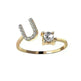 Customizable 26-Letter Ring: Fashionable & Elegant Jewelry - EX-STOCK CANADA