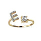 Customizable 26-Letter Ring: Fashionable & Elegant Jewelry - EX-STOCK CANADA