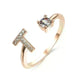 Customizable 26-Letter Ring: Fashionable & Elegant Jewelry - EX-STOCK CANADA