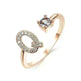 Customizable 26-Letter Ring: Fashionable & Elegant Jewelry - EX-STOCK CANADA