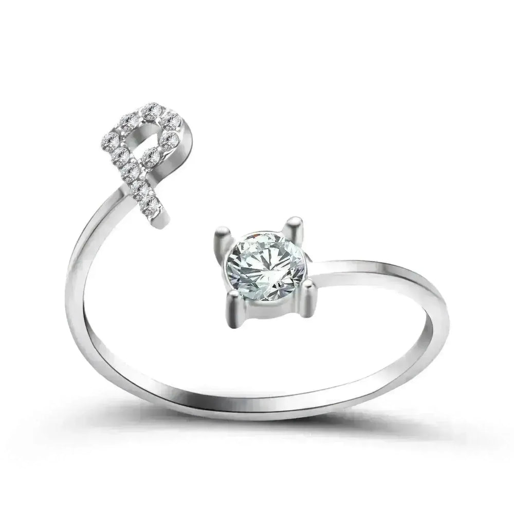 Customizable 26-Letter Ring: Fashionable & Elegant Jewelry - EX-STOCK CANADA